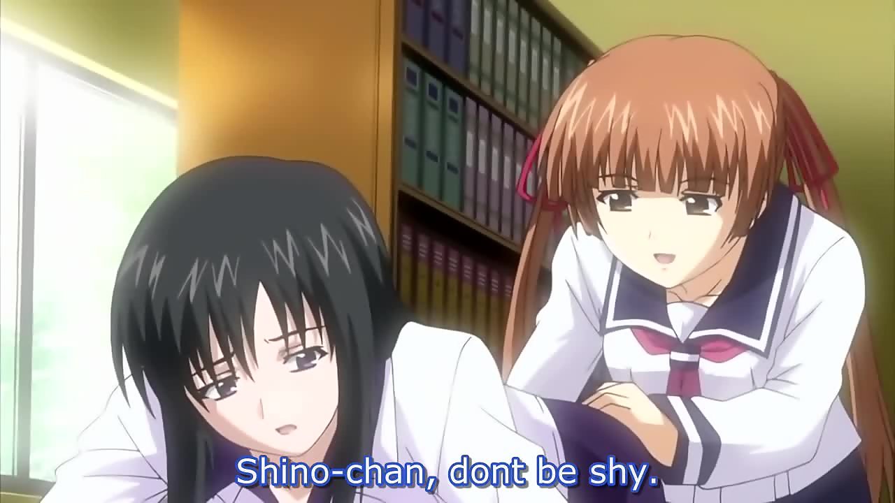 Ringetsu 3 – Naughty Anime Schoolgirls Masturbate Their Pussies In The Library