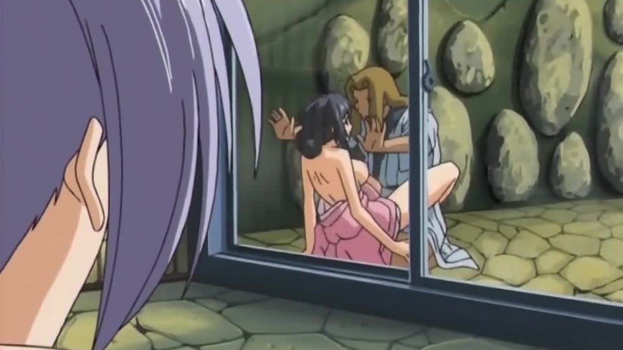 Secret Hot Spring – Anime Virgin Is Banging Outdoors While Pervs Watch
