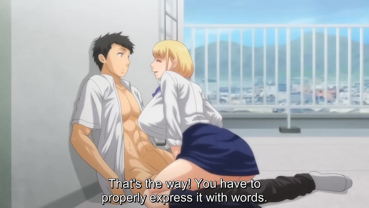 First Married Woman 4 – Slutty Hentai Schoolgirl Fucks Virgin Student On School Roof