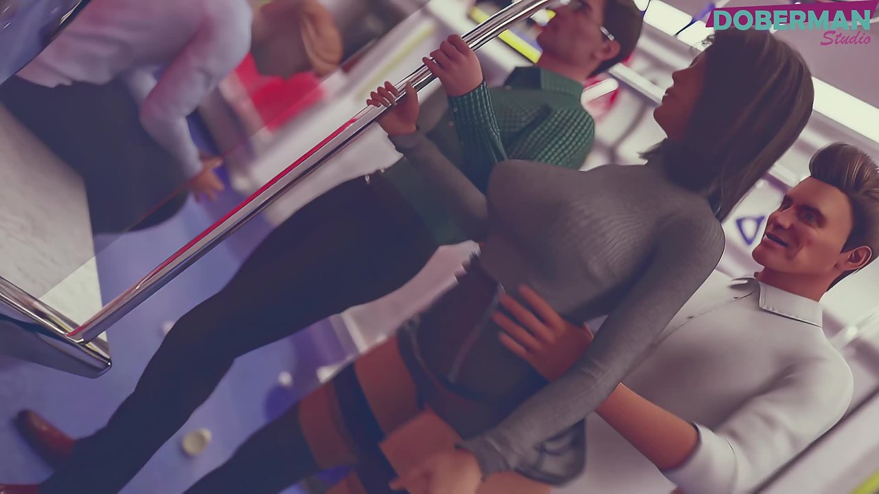 Stranger In The Subway Cums In Slut Wife’S Pussy While Husband Stands There