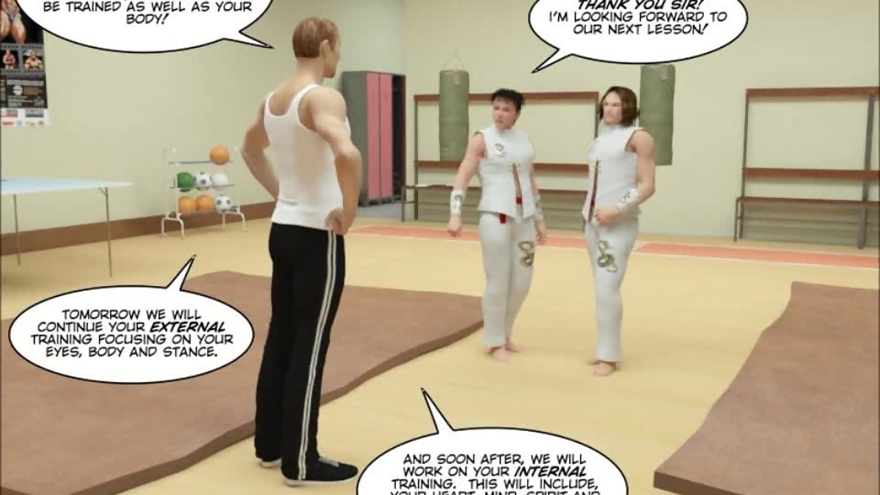 Gay Kung Fu Boys In An Animated Sex Comic