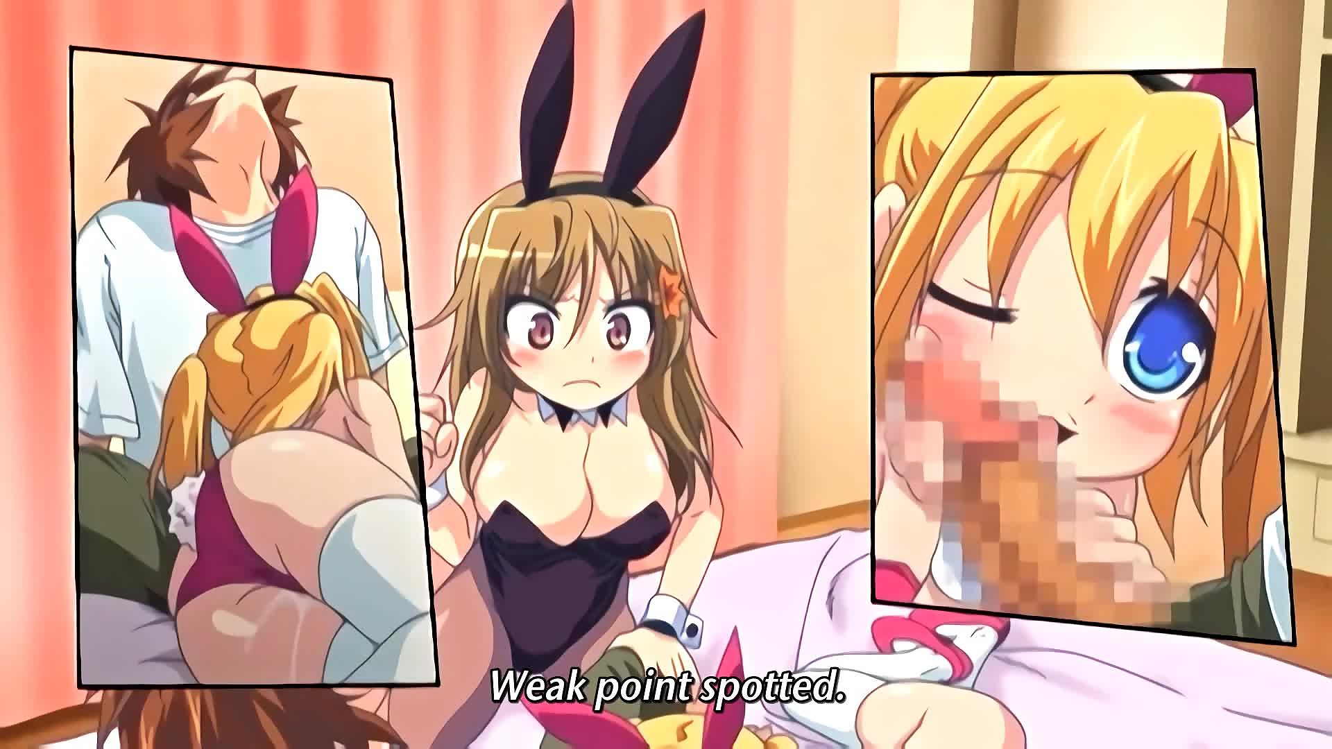 Hard Knot Shinpa 3 - Cute Hentai Teens In Bunny Outfits Have Hot Threesome