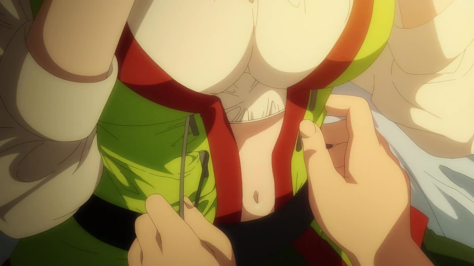 Harem In The Labyrinth Of Another World (Uncensored) S1E5 - Ecchi Anime - Busty Wolfkin Gets Bath