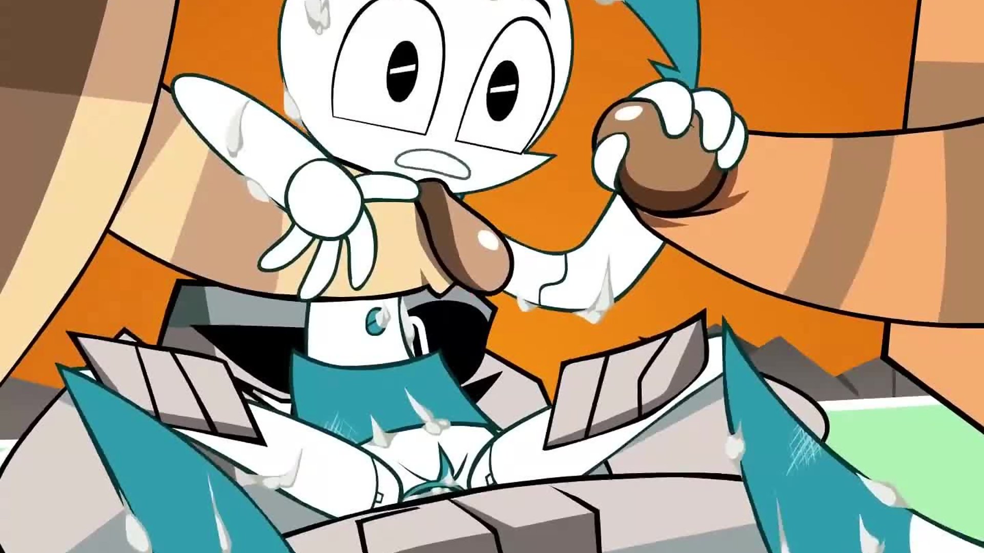 What What In The Robot - Jenny Double Penetrated By Rock Monsters