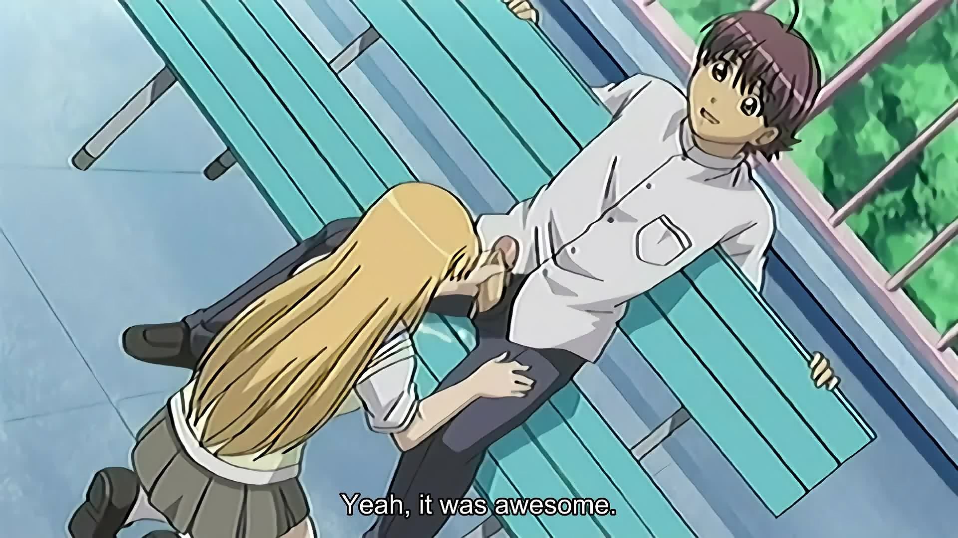 Forbidden Love Club 2 - Teen Guy Gets Hentai Blowjob In The Park By Horny President